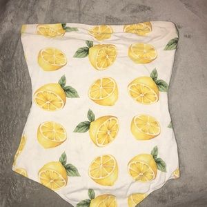 Forever 21 Lemon Body Suit